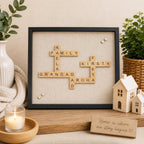 New Home Family Scrabble Frame