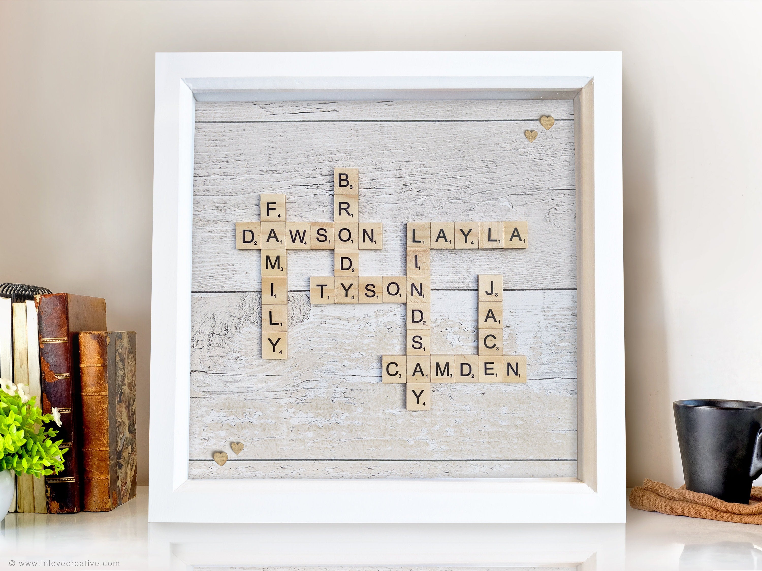 Baby Name Scrabble Frame