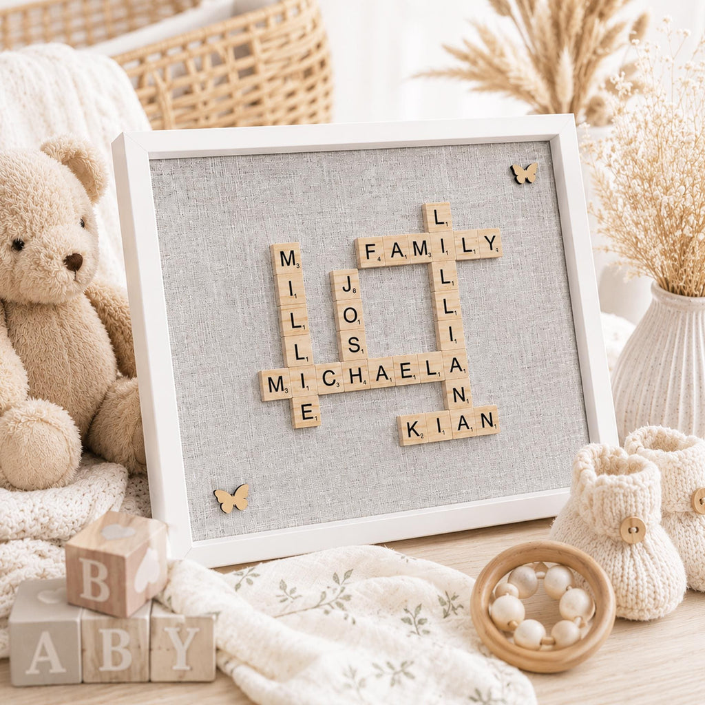 Baby Name Scrabble Frame