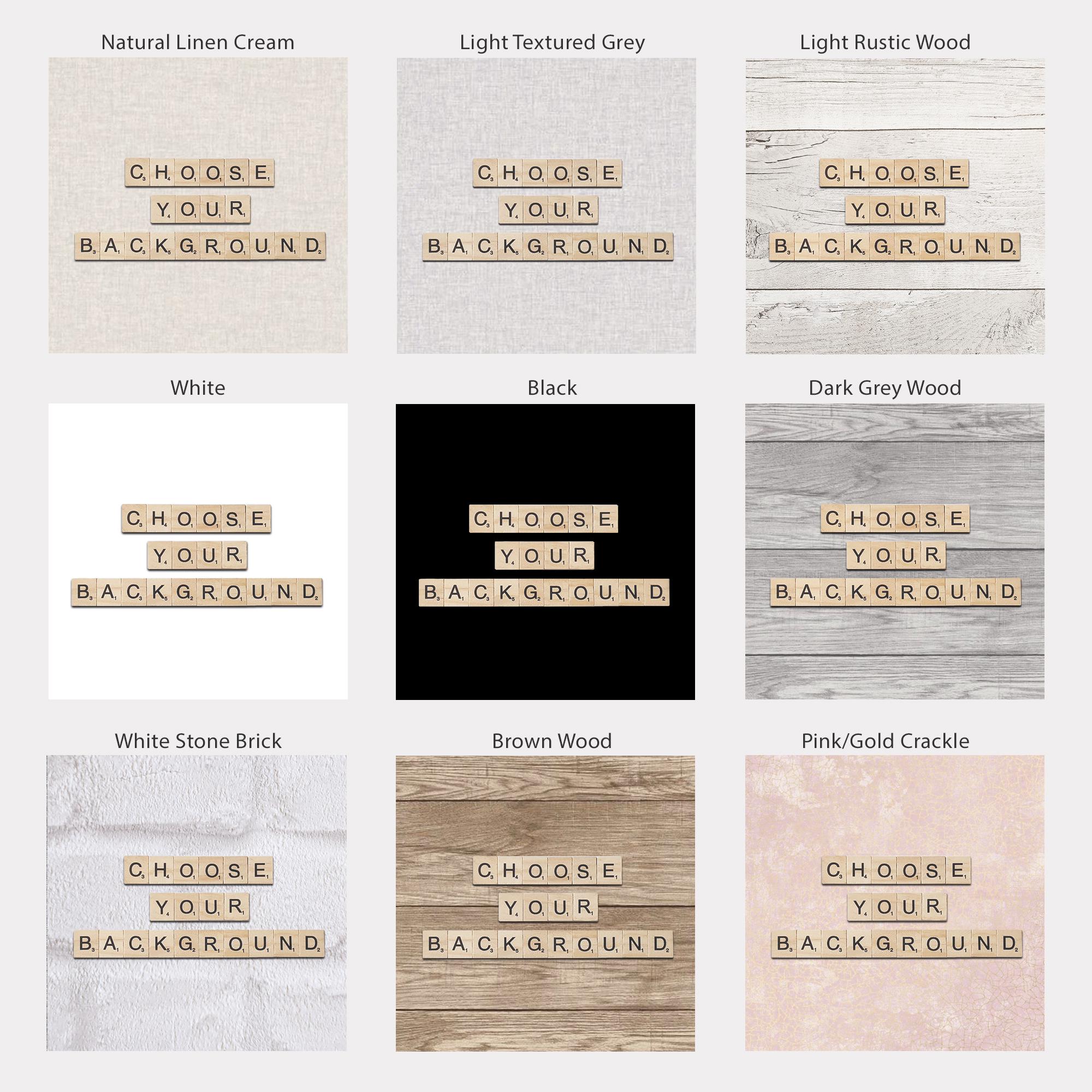 Wedding Couple Name Scrabble Frame