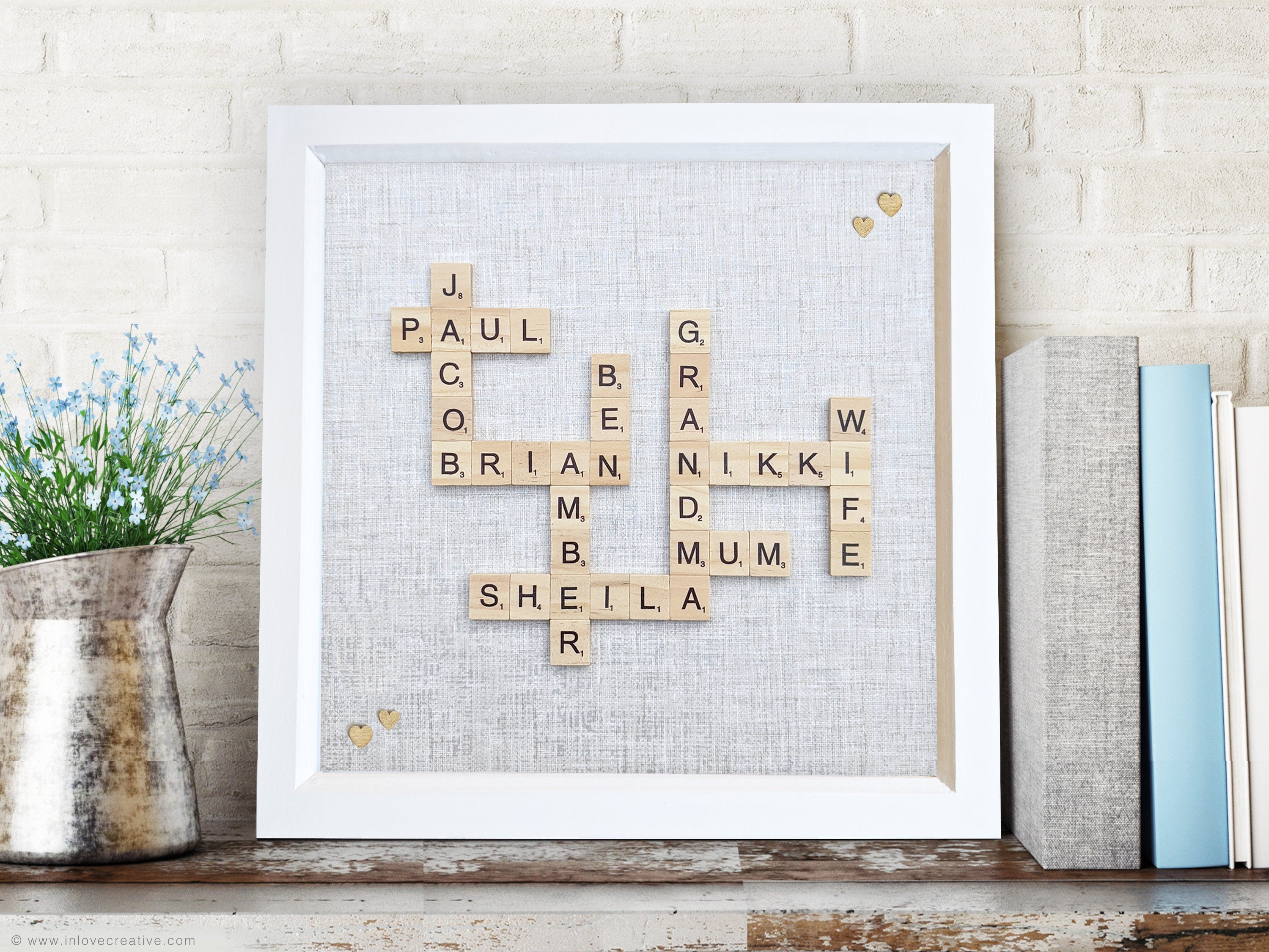 Grandparents Family Scrabble Frame