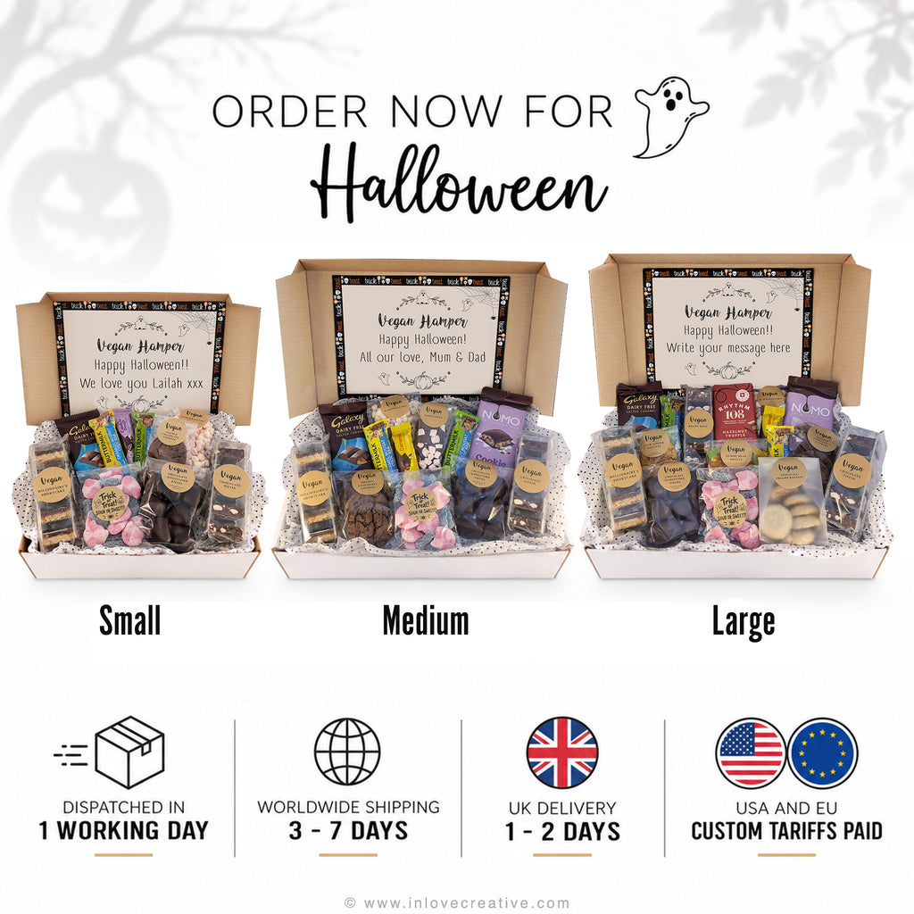 Halloween Personalised Vegan Hamper | Gluten-Free & Dairy-Free Halloween Gift
