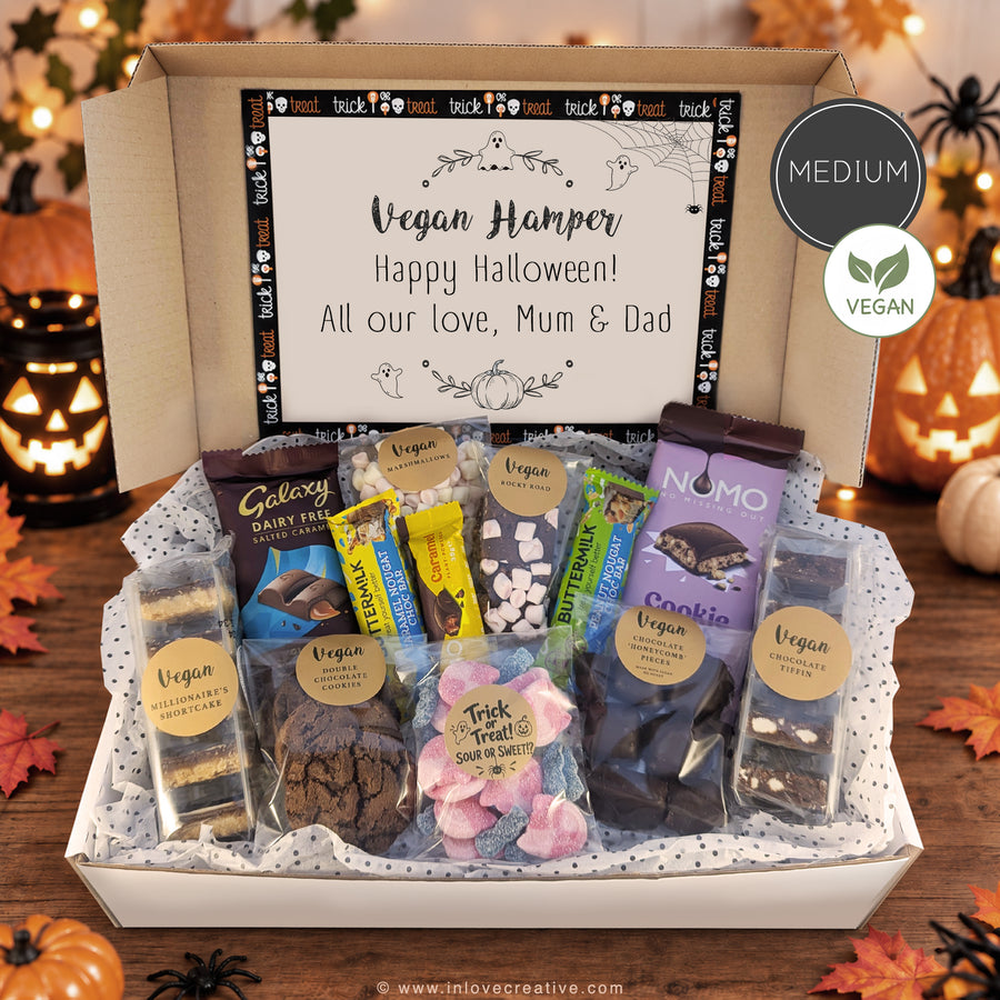 Medium Personalised Halloween Vegan Hamper