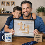 Birthday Gift for Him | Scrabble Name Frame