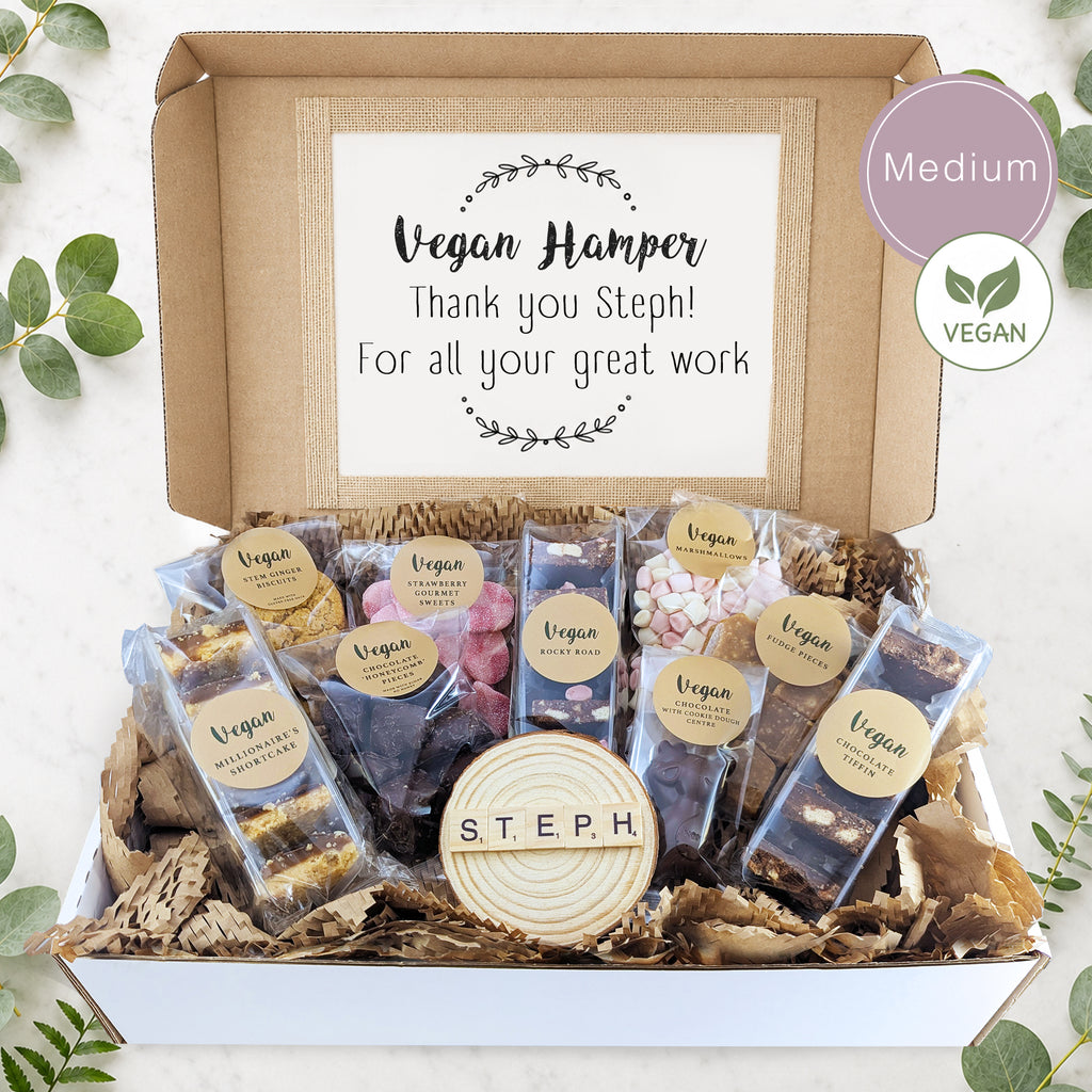 Personalised Vegan Gift Hamper | Dairy-Free & Gluten-Free