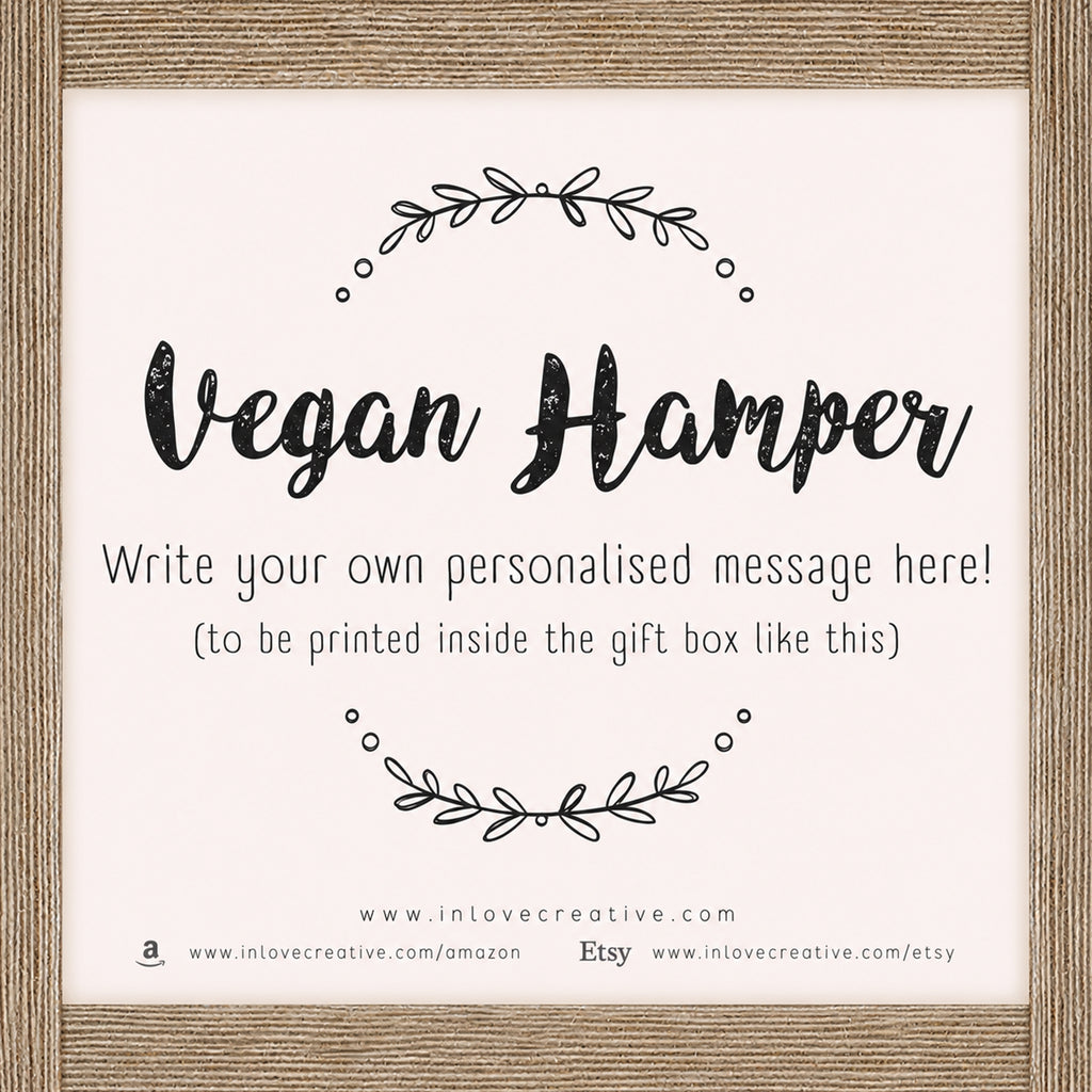 Personalised Vegan Gift Hamper | Dairy-free, Gluten-free, Nut-free options
